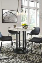 Load image into Gallery viewer, Centiar - Black / Gray - 5 Pc. - Counter Table, 4 Upholstered Barstools