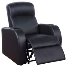 Load image into Gallery viewer, Cyrus - Upholstered Track Arm Recliner - Black