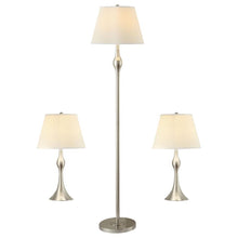 Load image into Gallery viewer, Griffin - 3 Piece Floor And Table Lamp Set Brushed Nickel - Brush Nickel