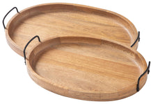 Load image into Gallery viewer, Jocelyne - Brown / Black - Tray Set (Set of 2)