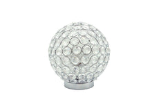 Load image into Gallery viewer, Crystal Globe - Table Lamp - Pearl Silver