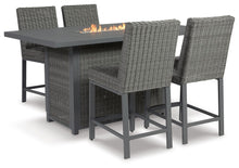 Load image into Gallery viewer, Palazzo - Gray - Outdoor Counter Height Dining Table With 4 Barstools