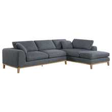 Load image into Gallery viewer, Persia - Upholstered Track Arm Sectional Sofa - Gray