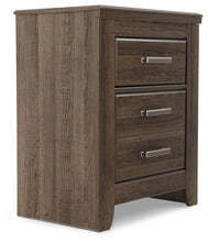 Load image into Gallery viewer, Juararo - Dark Brown - Two Drawer Night Stand