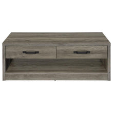 Load image into Gallery viewer, Felix - 2-Drawer Engineered Wood Coffee Table - Gray Driftwood