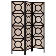 Load image into Gallery viewer, Vulcan - 3 Panel Room Divider Folding Shoji Screen - Cappuccino