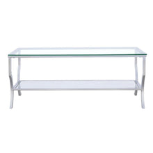 Load image into Gallery viewer, Saide - Rectangular Glass Top Coffee Table - Chrome