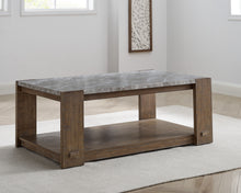 Load image into Gallery viewer, Libby - Sintered Stone Coffee Table With Casters - Brown