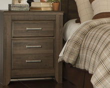 Load image into Gallery viewer, Juararo - Dark Brown - Two Drawer Night Stand