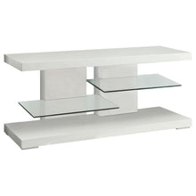 Load image into Gallery viewer, Cogswell - 2-Shelf Wood TV Stand - White High Gloss