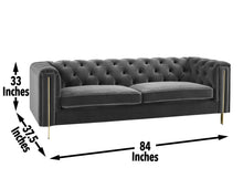 Load image into Gallery viewer, Charlene - Velvet Button Tufted Sofa