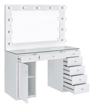 Load image into Gallery viewer, Acena - 7-Drawer Vanity Set With Lighting - White High Gloss