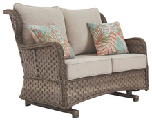 Load image into Gallery viewer, Clear Ridge - Light Brown - Loveseat Glider W/Cushion