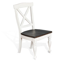 Load image into Gallery viewer, Carriage House - Crossback Chair - White / Dark Brown