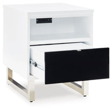 Load image into Gallery viewer, Gardoni - White / Black - Chair Side End Table