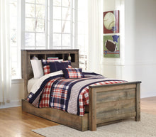 Load image into Gallery viewer, Trinell - Brown - Twin Bookcase Bed With 1 Large Storage Drawer