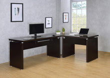 Load image into Gallery viewer, Skylar - L-Shaped Office Computer Desk - Cappuccino