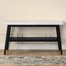 Load image into Gallery viewer, Vida - Marble Top Sofa Table - Black / White