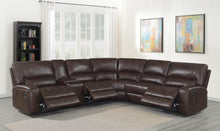 Load image into Gallery viewer, Brunson - 3 Piece Upholstered Reclining Sectional Sofa - Brown