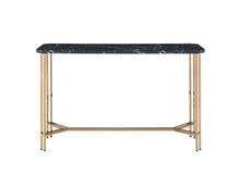 Load image into Gallery viewer, Daxton - Faux Marble Top Sofa Table - Black