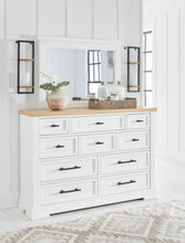 Load image into Gallery viewer, Ashbryn - White / Natural - Dresser And Mirror