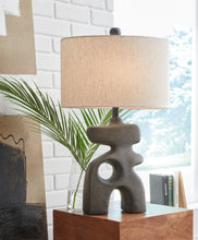 Load image into Gallery viewer, Danacy - Distressed Black - Paper Table Lamp