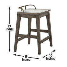 Load image into Gallery viewer, Ryan - Counter Stool - Light Brown