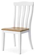 Load image into Gallery viewer, Ashbryn - White / Natural - Dining Room Side Chair (Set of 2)