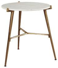Load image into Gallery viewer, Chadton - White / Gold Finish - Accent Table