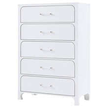 Load image into Gallery viewer, Anastasia - 5-Drawer Bedroom Chest - Pearl White