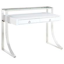 Load image into Gallery viewer, Gemma - 2-Drawer Writing Desk - White High Gloss