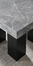 Load image into Gallery viewer, Camila - Square Gray Marble Top Table - Dark Gray