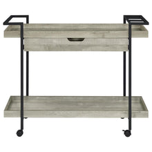 Load image into Gallery viewer, Ventura - Bar Cart With Storage Drawer - Gray Driftwood