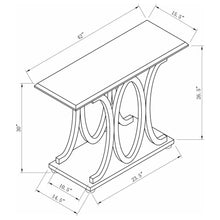 Load image into Gallery viewer, Shelly - Engineered Wood Entryway Console Table - Cappuccino