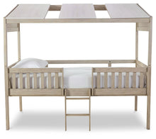 Load image into Gallery viewer, Wrenalyn - White / Brown / Beige - Twin Loft Bed With Roof Panels