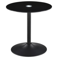 Load image into Gallery viewer, Ganso - Round Metal End Table With Tempered Glass Top - Black