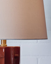 Load image into Gallery viewer, Jacemour - Burnt Umber - Ceramic Table Lamp (Set of 2)