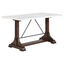Load image into Gallery viewer, Aldrich - Marble Top Counter Height Dining Table - White