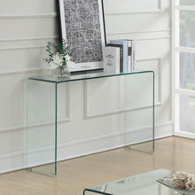 Load image into Gallery viewer, Ripley - Tempered Bent Glass Entryway Console Table - Clear