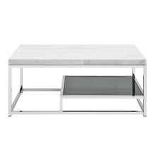 Load image into Gallery viewer, Aston - White Marble Top Coffee Table - White