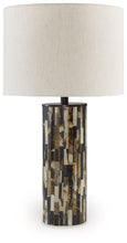 Load image into Gallery viewer, Ellford - Black / Brown / Cream - Poly Table Lamp
