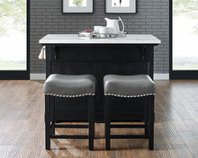 Load image into Gallery viewer, Aspen - 3 Piece Kitchen Island Set - Black