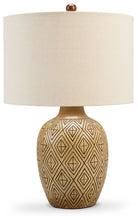 Load image into Gallery viewer, Jairgan - Tan / Black - Poly Table Lamp (Set of 2)