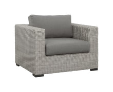 Load image into Gallery viewer, Blakley - Outdoor Lounge Chair (Set of 2) With Half-Round Wicker - Gray